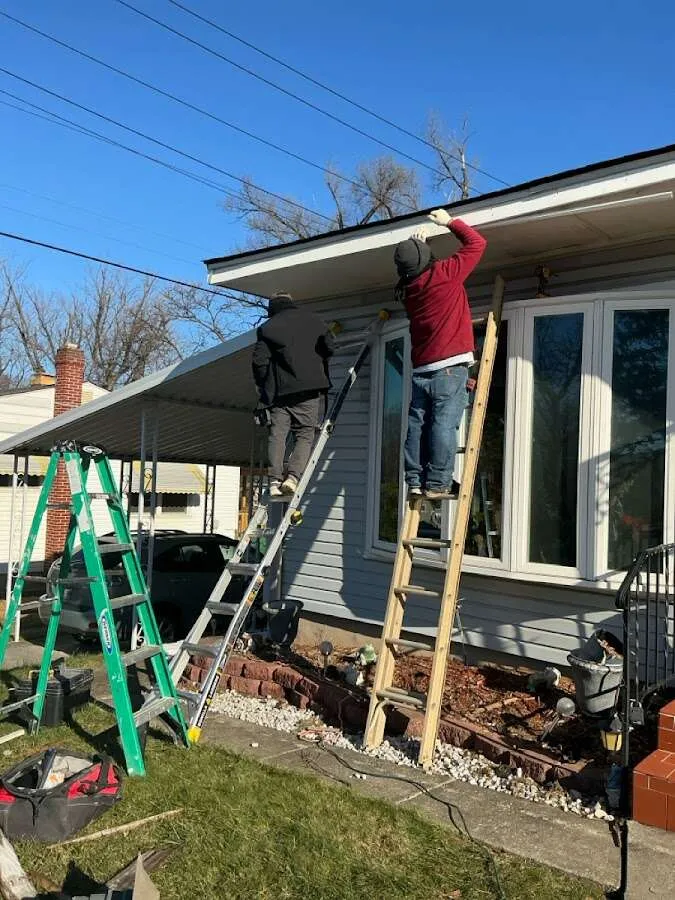 Restoration crew performing exterior repair in Schaghticoke